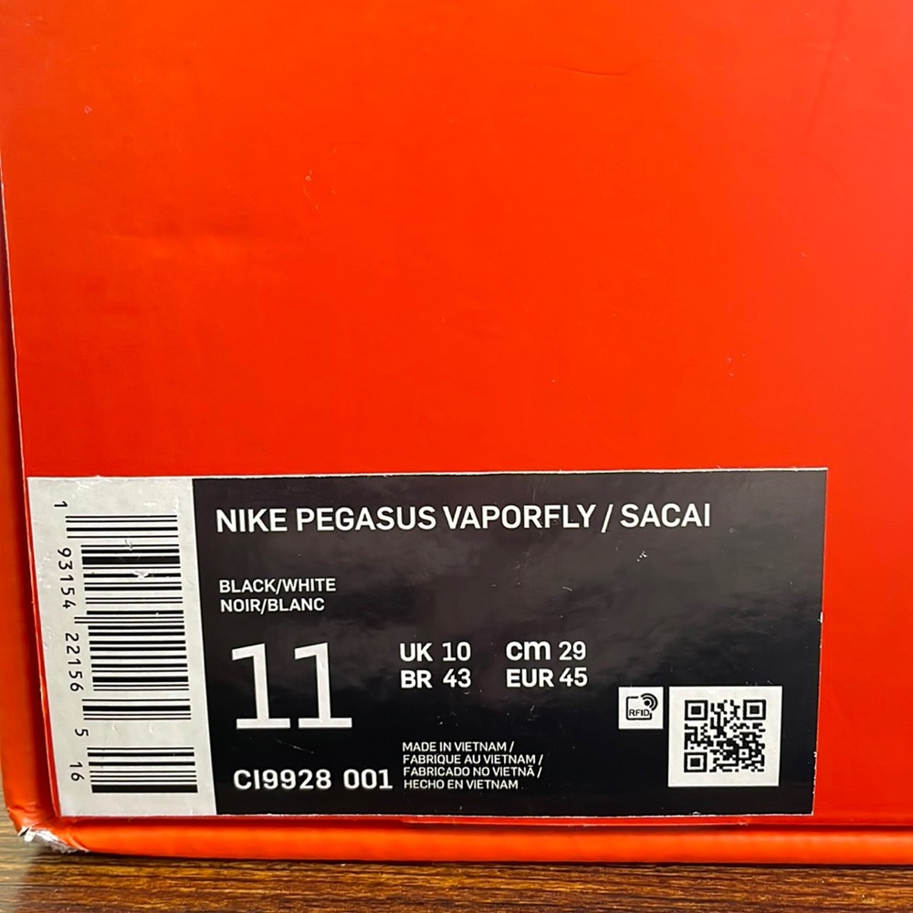Nike Pegasus Vaporfly - Sacai Sz 11